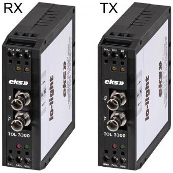 1x Bi-directional digital I/O to Multi mode fiber optic converter, IOL3300